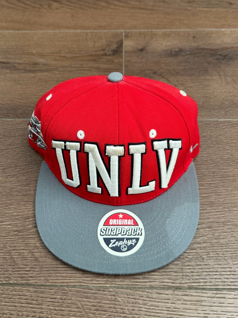 Zephyr UNLV Red and Gray Snapback Hat